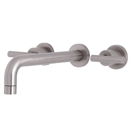 Kingston Brass Roman Tub Faucet, Brushed Nickel, Wall Mount KS8028CML